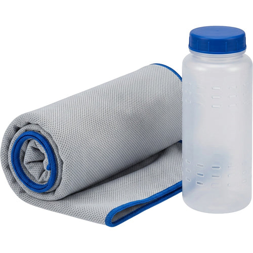Krena Cooling Sports Towel 90 x 30 cm with Ventilated Pouch Ice Gray - Product view